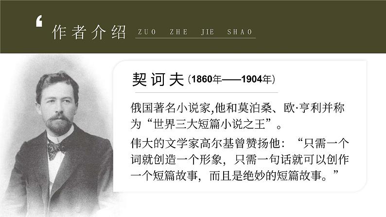 部编版九年级语文下册第6课《变色龙》优质课件04