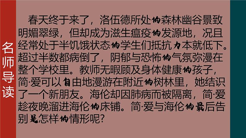 09.第九章 海伦之死-《简·爱》整本书思辨性阅读 课件PPT02