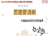 第四单元作文  思路要清晰+片段组合式作文写作技巧  课件2024-2025学年七年级语文上册写作指导（统编版2024）