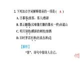 人教部编版（五四）语文六年级上册第一单元 诗词三首 习题课件