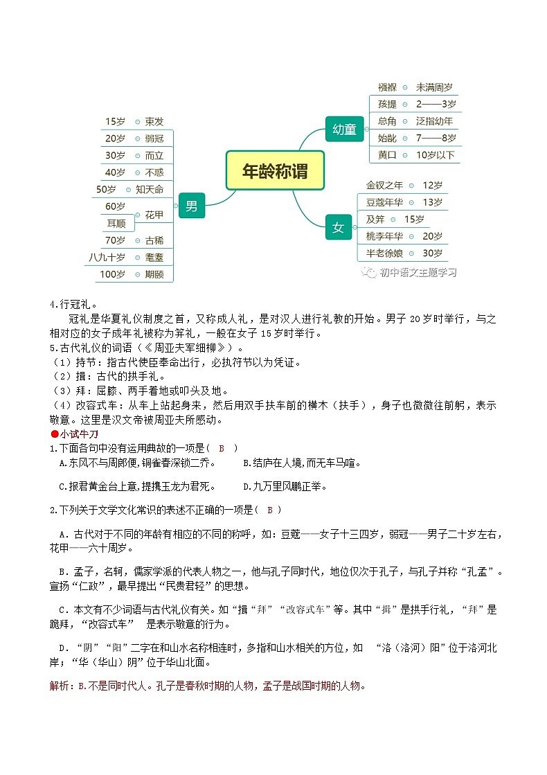 部编语文八上第6单元复习讲义+课件03