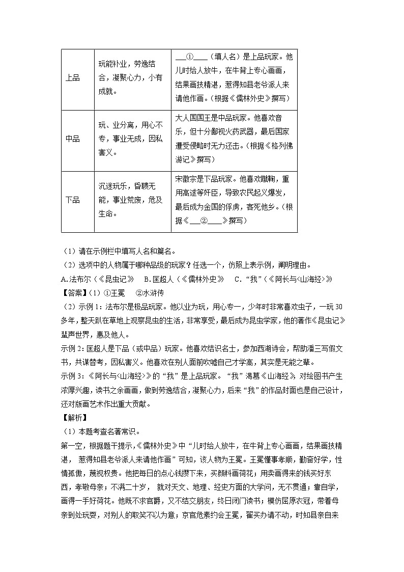 [语文][二模]浙江省县域联盟2024年中考试题(解析版)第3页