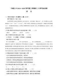 江西省宜春市丰城市第九中学2024-2025学年九年级上学期开学语文试题