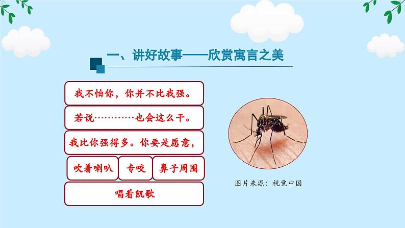 24蚊子和狮子 任务式 课件统编版语文七年级上册07