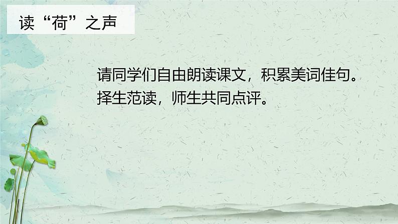 第7.2课 《荷叶·母亲》：清水出芙蓉，母爱无需饰（课件）-【大单元教学】2024-2025学年七年级语文上册同步备课系列（统编版2024）07