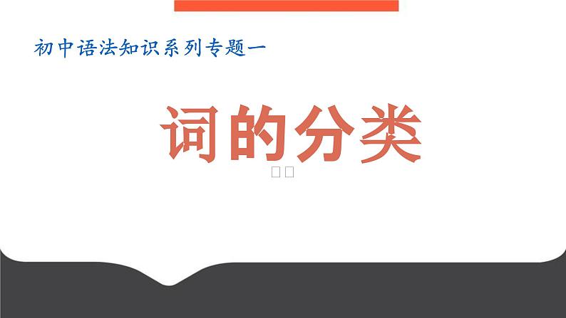 专题01：词的分类-初中语文语法知识精品课堂-备战2025年语文中考语法 课件第1页