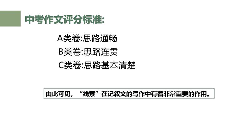 中考高分作文炼成十讲  08 线索穿珠 印象深刻  2024-2025学年中考作文讲练（统编版）课件PPT第3页
