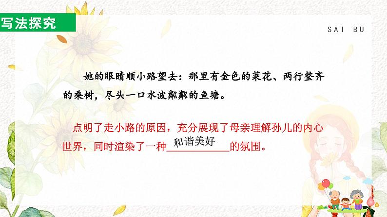 部编版七上语文第6课《散步》课件（第2课时）05