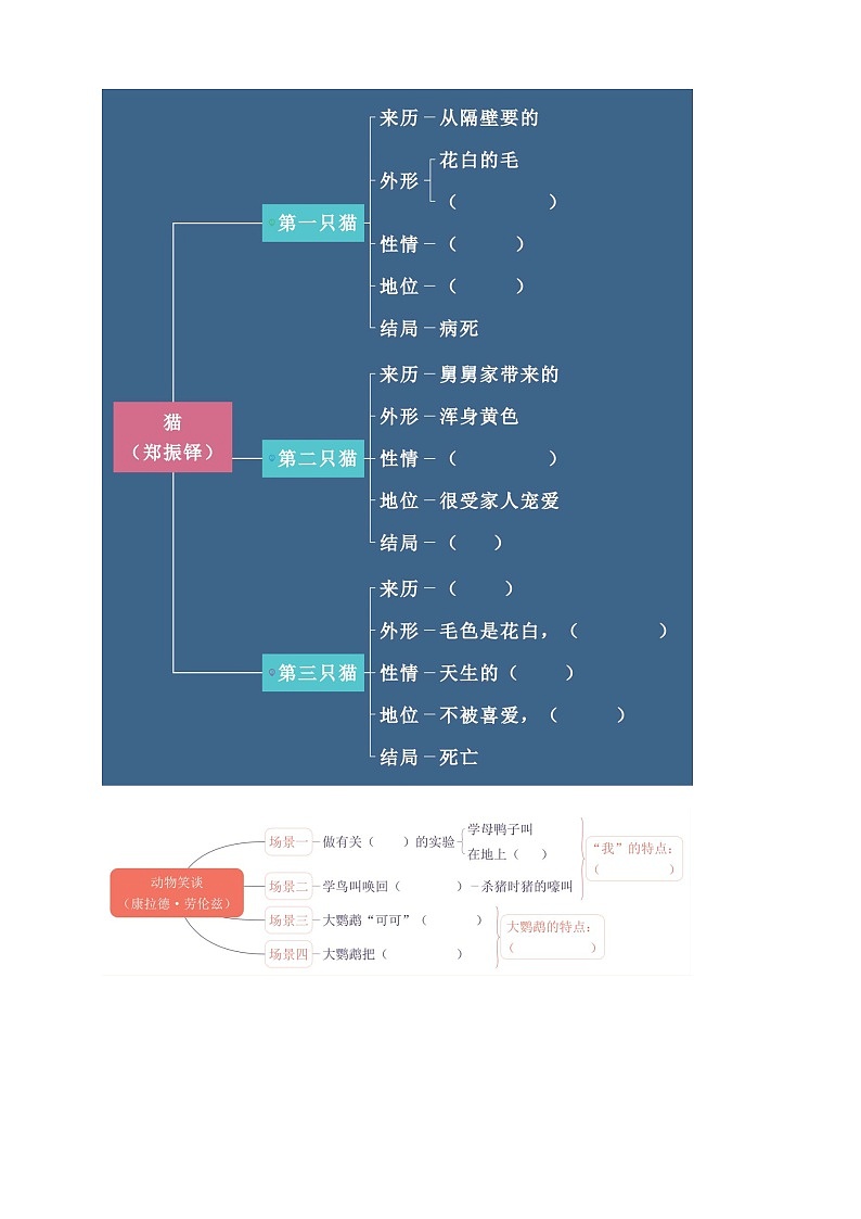 部编版2023-2024学年七年级上册语文《动物笑谈》同步练习第3页