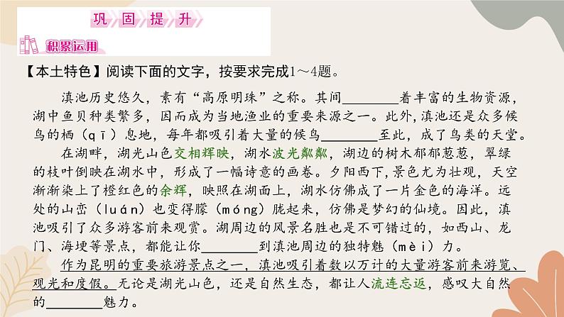 统编版（2024）七年级语文上册 7 散文诗二首习题课件08