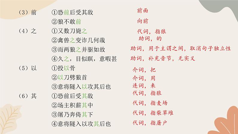 统编版（2024）七年级语文上册 20 狼习题课件06
