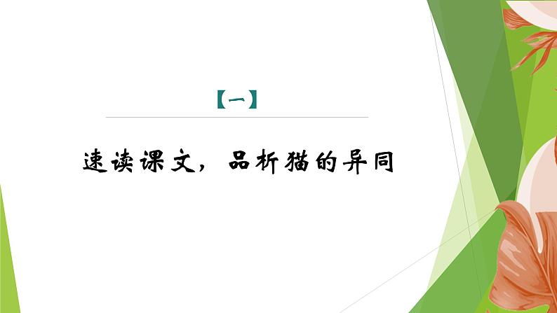 课件：部编版初中语文七年级上册第五单元第17课 猫 第2课时第3页