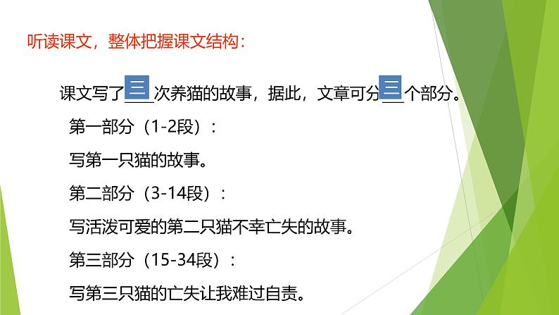 课件：部编版初中语文七年级上册第五单元第16课 猫05