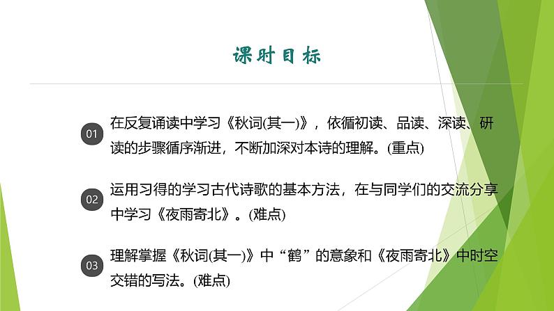 课件：部编版初中语文七年级上册第六单元 课外古诗词诵读——《秋词(其一)》《夜雨寄北》第3页