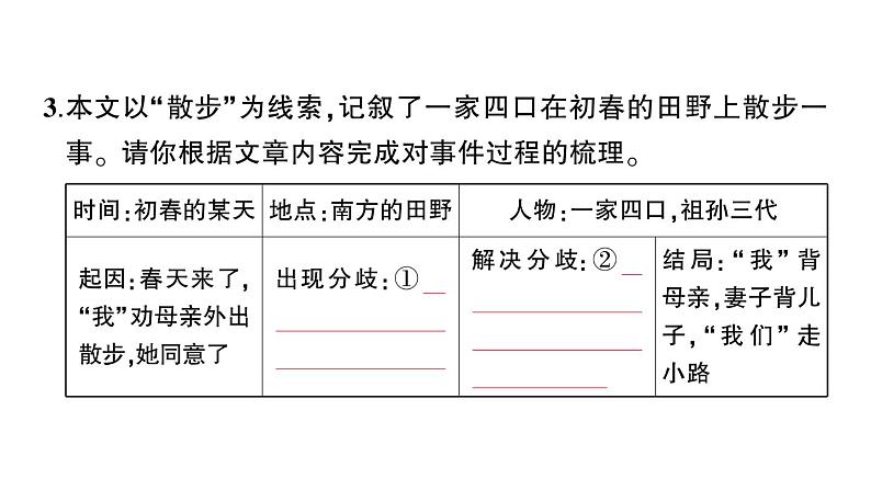 初中语文新人教部编版七年级上册第二单元预习课件（2024秋）08