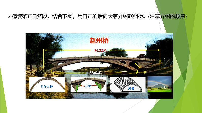课件：部编版初中语文八年级上册第五单元第18课 中国石拱桥 第2课时第5页