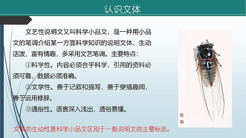 课件：部编版初中语文八年级上册第五单元第21课 蝉第8页