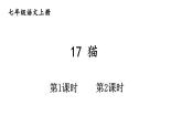 初中语文新人教部编版七年级上册第17课《猫》教学课件（2024秋）