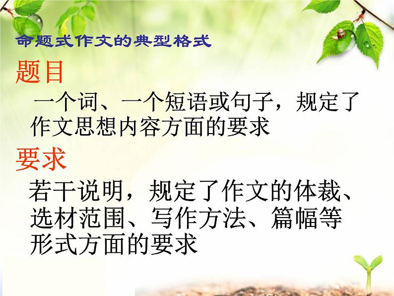 中考语文作文指导：《命题作文审题技巧》课件第5页