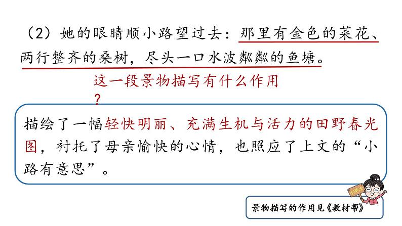 初中语文新人教部编版七年级上册第2单元 6《散  步》课时2教学课件（2024秋）07