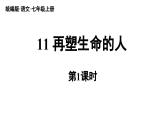 初中语文新人教部编版七年级上册第3单元 11《再塑生命的人 》课时1教学课件（2024秋）
