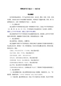 7.特殊的句子成分-初中现代汉语语法知识之单句考点精讲集训练习-备战2025年中考语文一轮复习（全国通用）