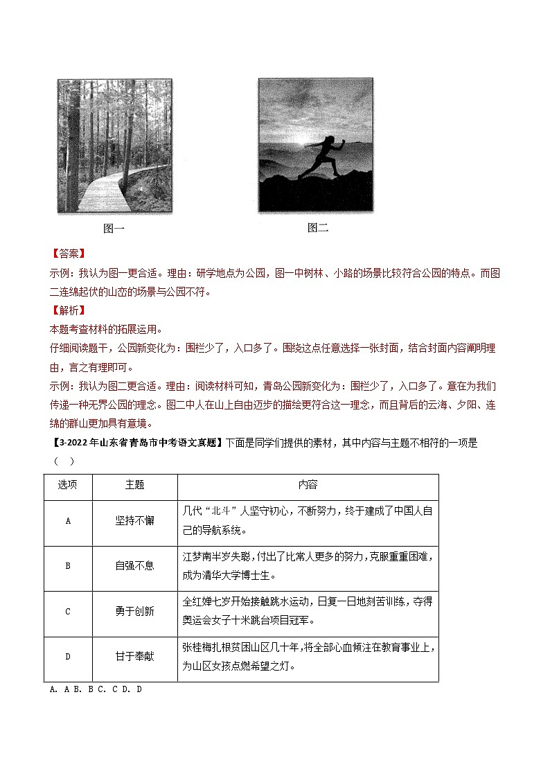 专题05 语言运用等-备战2025年中考语文专项精练（山东青岛专用）（解析版）第2页