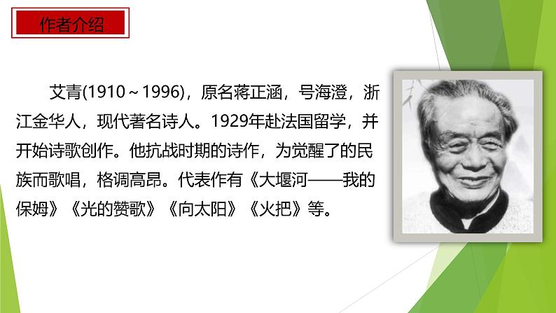 课件：部编版语文九年级上册第3课 我爱这土地第3页