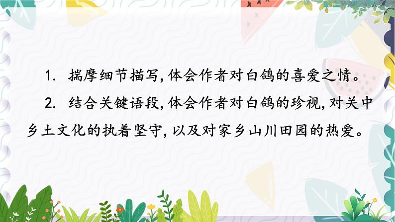 人教版（2024)语文七年级上册 第5单元 18 我的白鸽 PPT课件+教案04