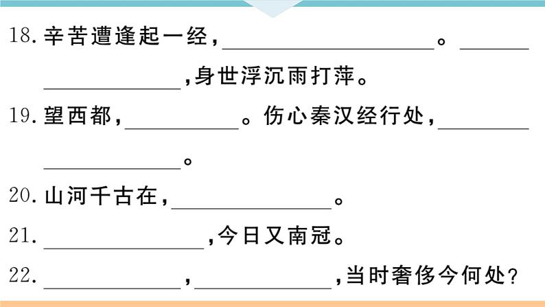 初中人教版九年级下册语文中考专题复习PPT7 专题七第6页