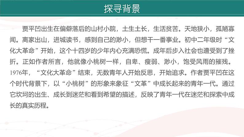 课件：初中语文部编版七年级下册课件、学案及教案第19课 一棵小桃树08