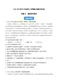 专题08 基础知识综合 练习【真题汇编】2024-2025学年八年级语文上学期期中真题分类汇编（统编版全国通用）