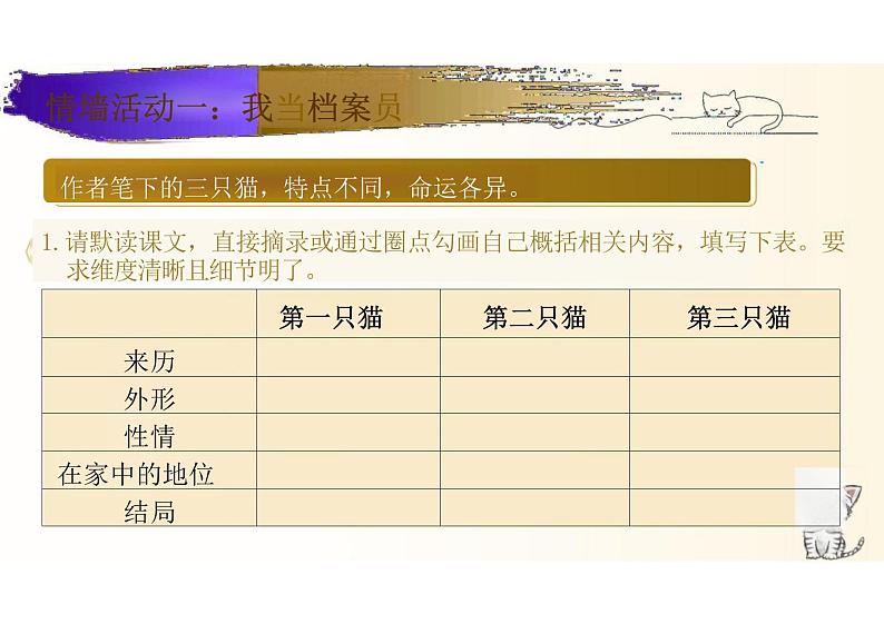 猫课件统编版语文七年级上册第3页