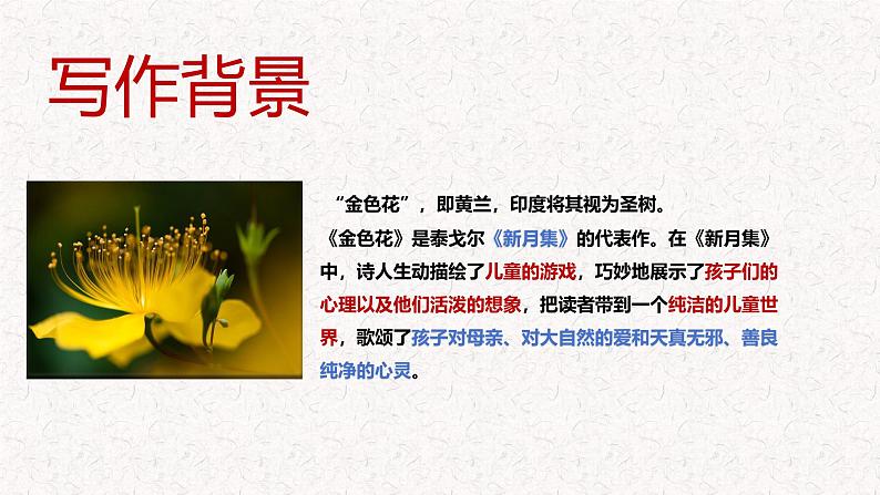 第7.1课 《金色花》 七年级语文上册同步课件（统编版2024）第8页