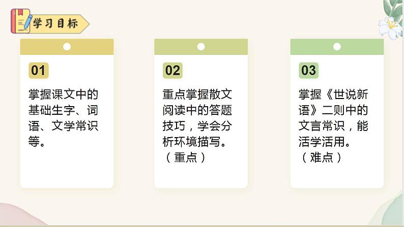 第二单元复习课件（基础知识、文言文整理、答题技巧）2024-2025学年七年级语文上册同步精品课堂（统编版2024）03