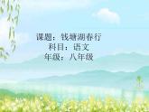 部编版语文八年级上册 13钱塘湖春行课件