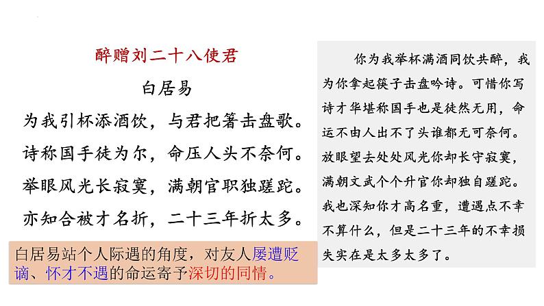 统编版语文九年级上册第14课《酬乐天扬州初逢席上见赠》课件第5页