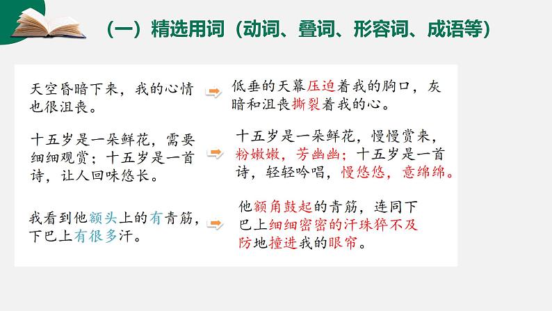 第14讲 作文语言升格-初中语文记叙文写作系统课程28讲课件第8页