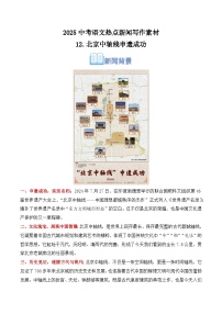 12.北京中轴线申遗成功（中考真题实战 适用主题 写作素材）-2025年中考语文热点新闻写作素材积累与真题训练（全国通用）