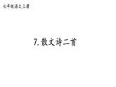 07《散文诗二首》 七年级语文上册同步课件（人教部编版2024）