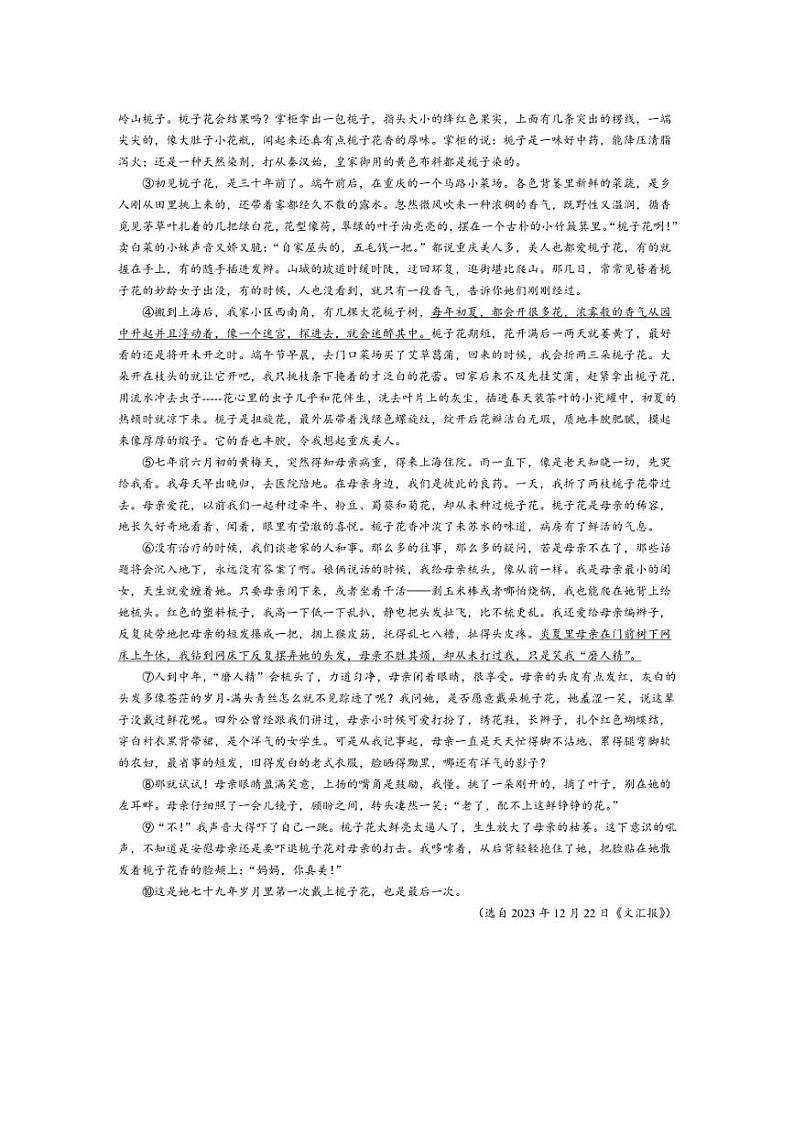 [语文]内蒙古自治区巴彦淖尔市临河区第十中学2024～2025学年七年级上学期10月月考语文试题(有答案)03