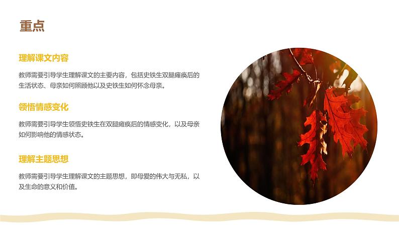 《秋天的怀念》课件PPT（宋永丽）第8页