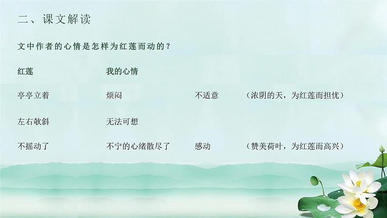 统编版（2024）七年级语文上册7散文诗二首-荷叶·母亲课件07