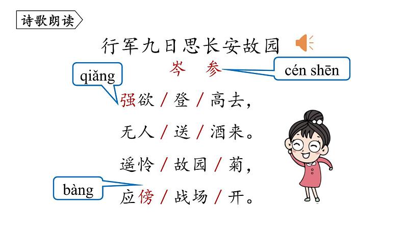 统编版（2024）七年级语文上册课外古诗词诵读-行军九日思长安故园课件第4页