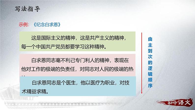 统编版（2024）七年级语文上册写作 思路要清晰课件（同课异构二）第6页