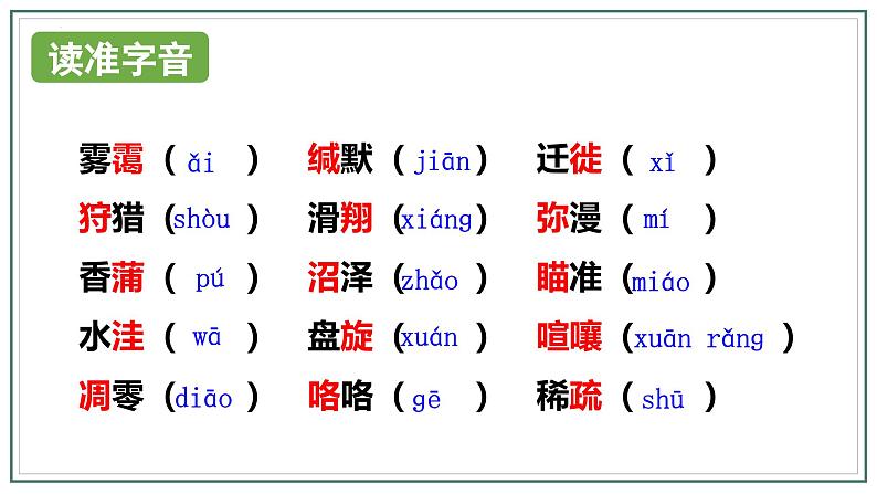 人教版部编版2024七年级上册语文第19课 《大雁归来》：聆听雁声雁语 课件+分层作业含解析版05