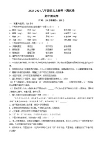 山东省聊城市莘县多校2023-2024学年八年级上学期期中语文试题