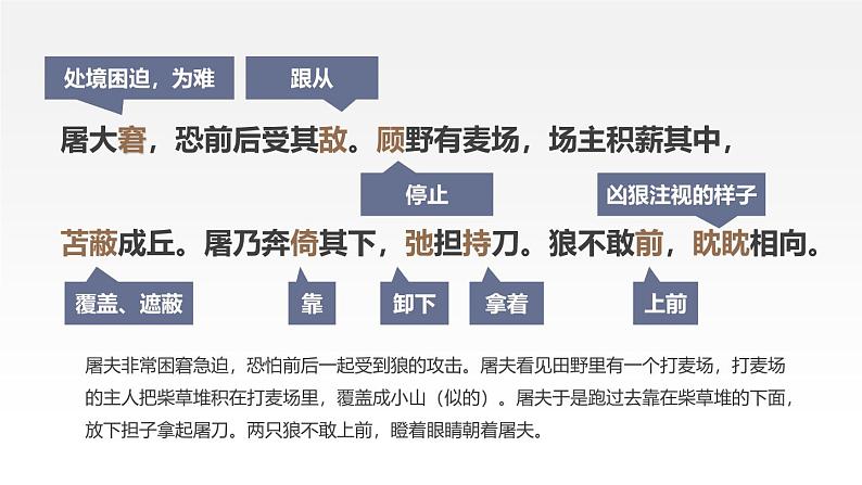 统编版（2024）七年级语文上册20狼第二课时课件第7页