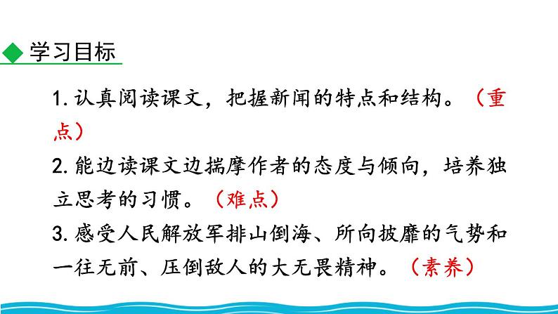 统编版（2024）八年级语文上册1消息二则-人民解放军百万大军横渡长江第一课时课件第3页