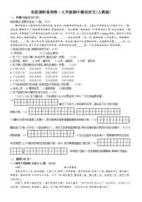 吉林省松原市前郭县北部学区2024~2025学年九年级上学期期中语文试题